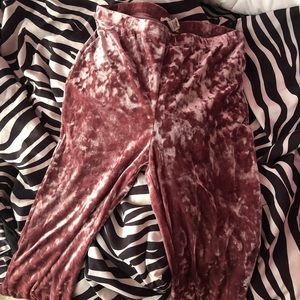 velour pants